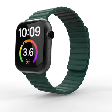 Leather Magnetic Loop Watch Strap