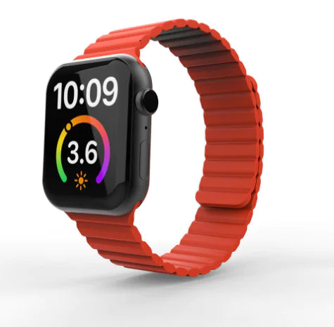 Leather Magnetic Loop Watch Strap