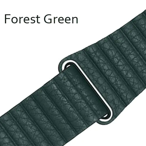 Leather Magnetic Loop Watch Strap