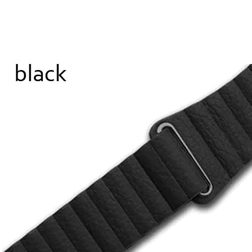Leather Magnetic Loop Watch Strap