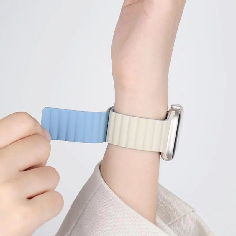 Creative Silicone Magnetic Strap for Apple Watch 8/7/6/SE/5/4