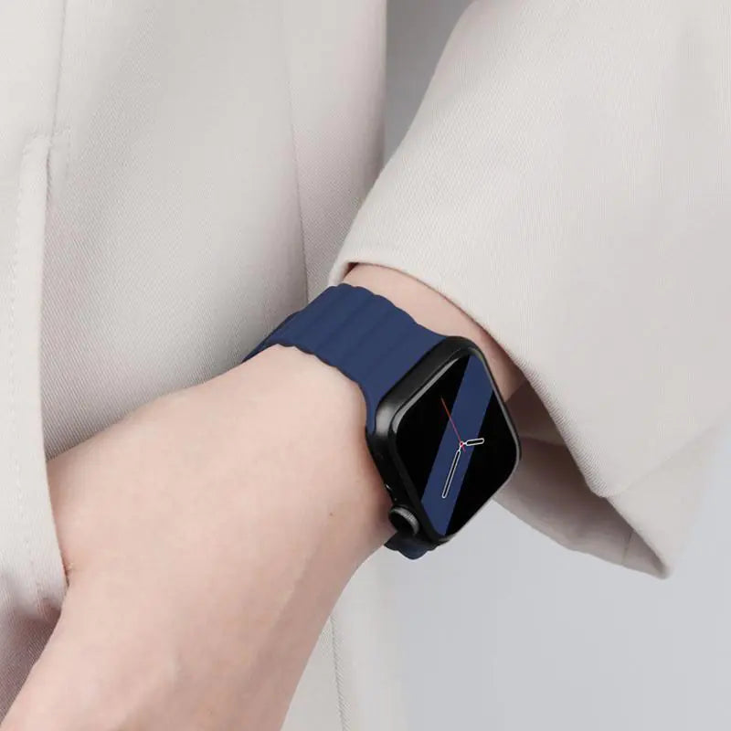 Creative Silicone Magnetic Strap for Apple Watch 8/7/6/SE/5/4