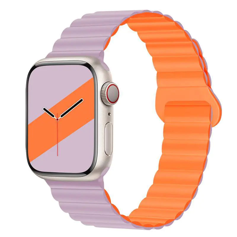 Creative Silicone Magnetic Strap for Apple Watch 8/7/6/SE/5/4