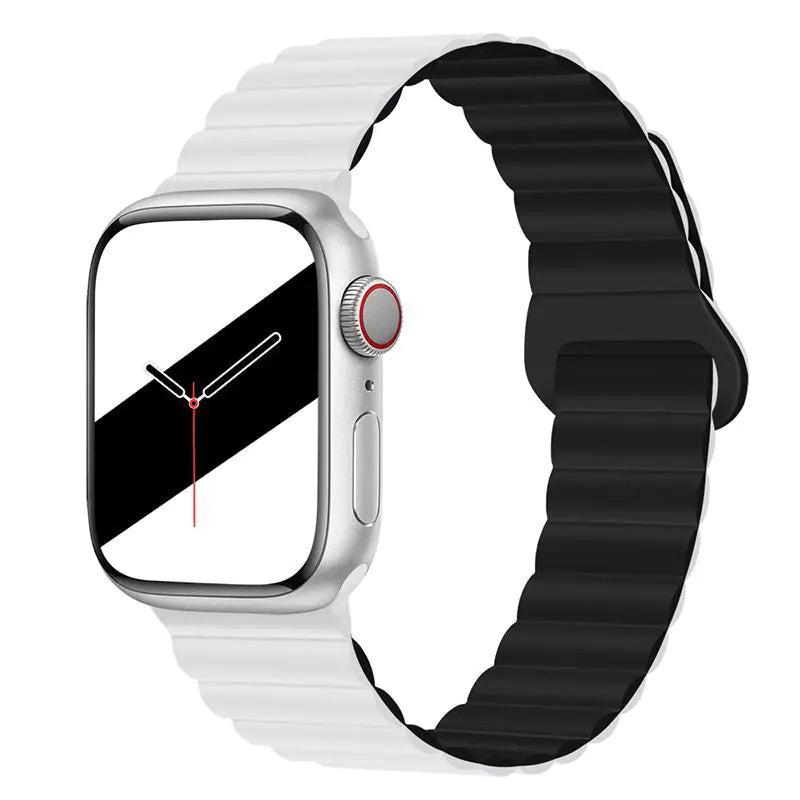 Creative Silicone Magnetic Strap for Apple Watch 8/7/6/SE/5/4