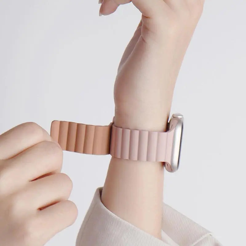 Creative Silicone Magnetic Strap for Apple Watch 8/7/6/SE/5/4