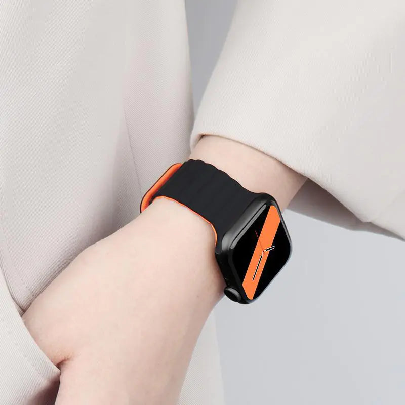 Creative Silicone Magnetic Strap for Apple Watch 8/7/6/SE/5/4