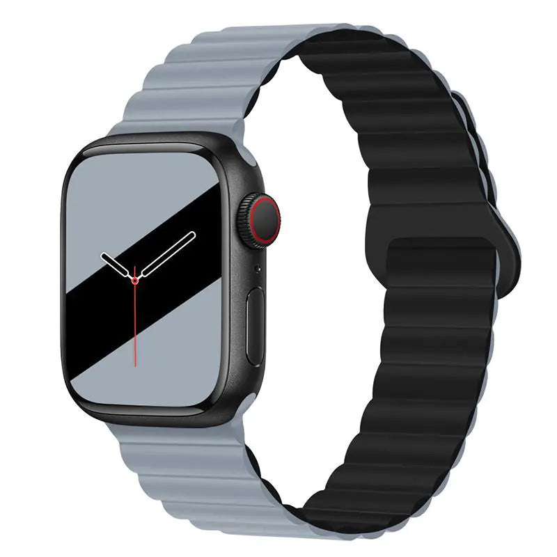 Creative Silicone Magnetic Strap for Apple Watch 8/7/6/SE/5/4
