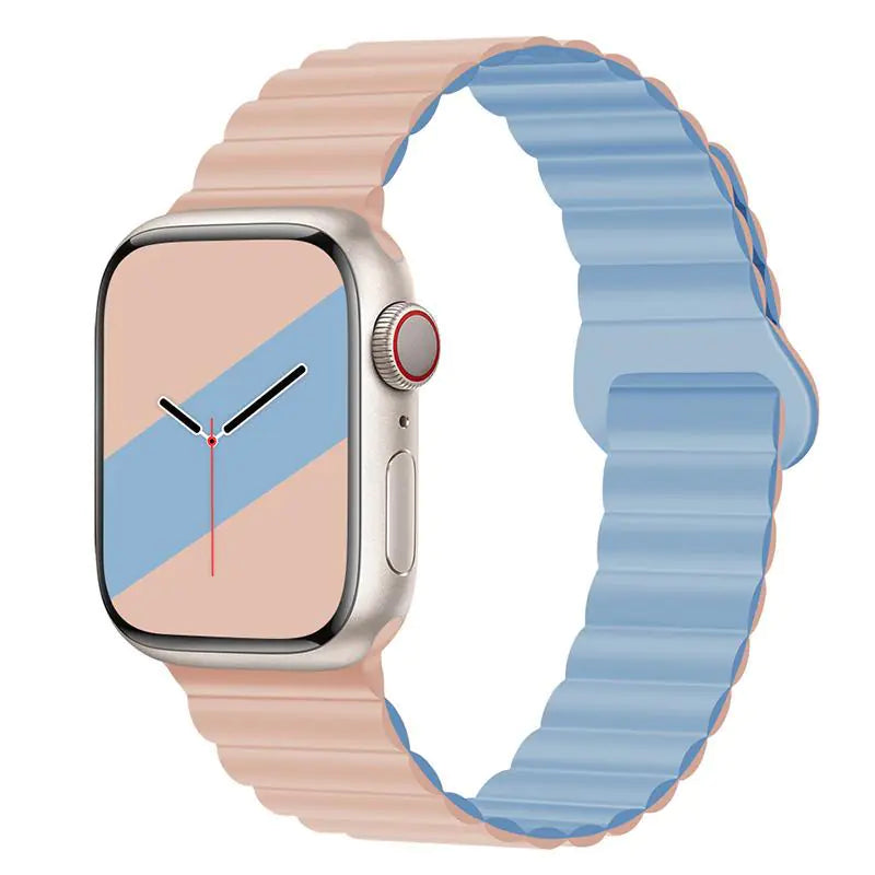 Creative Silicone Magnetic Strap for Apple Watch 8/7/6/SE/5/4