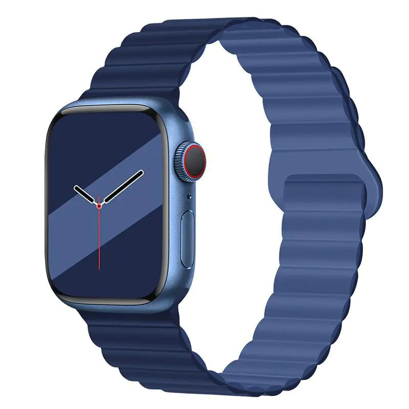 Creative Silicone Magnetic Strap for Apple Watch 8/7/6/SE/5/4