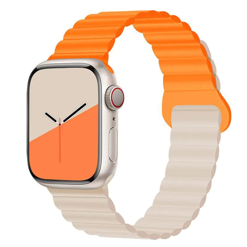 Creative Silicone Magnetic Strap for Apple Watch 8/7/6/SE/5/4