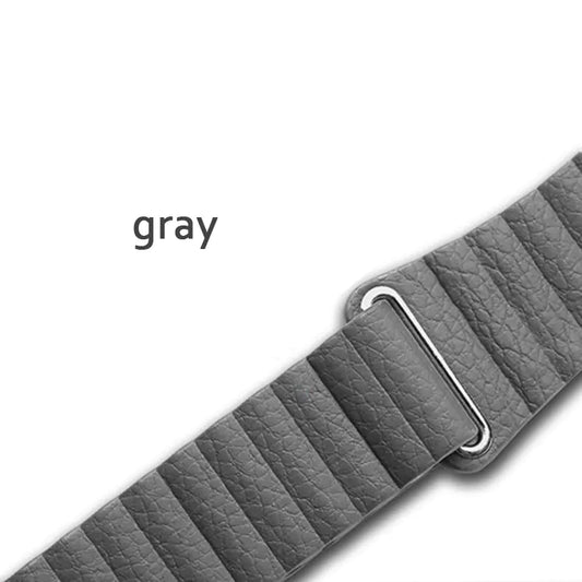 Leather Magnetic Loop Watch Strap